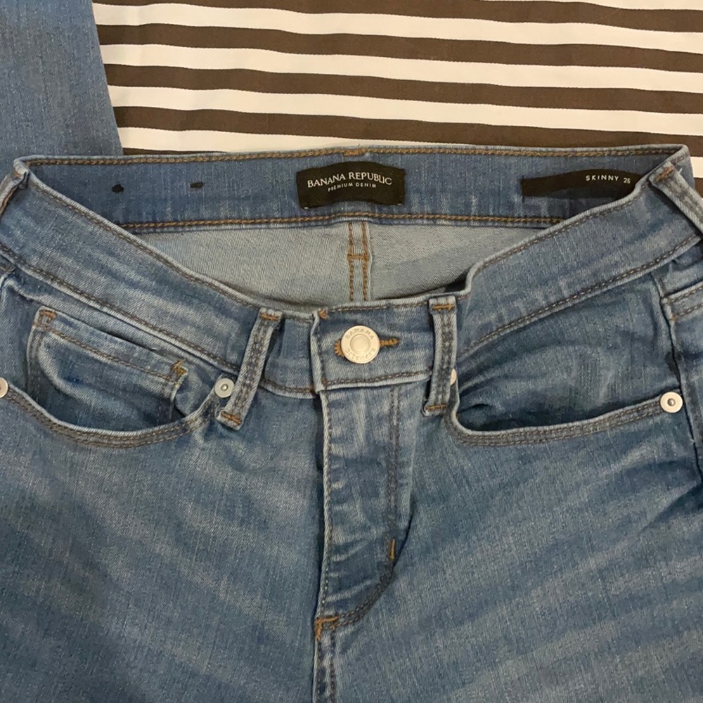 Banana Republic Skinny Jean with fringed hem